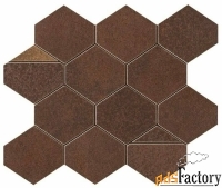 atlas concorde глазурованная керамическая плитка blaze corten mosaico 