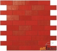 керамическая мозаика мозаика atlas concorde ewall red minibrick 30,5x3