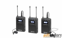 boya by-wm8 pro-k2 двухканальная беспроводная микрофонная система uhf