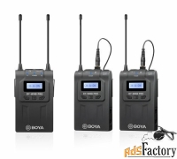 двухканальная петличная радиосистема uhf boya by-wm8 pro-k2