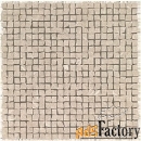 мозаика atlas concorde marvel stone desert beige tumbled mosaic 30x30