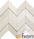 мозаика atlas concorde dwell off white chevron 3d 30.8x35.1