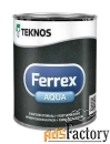 teknos (текнос) ferrex aqua антикоррозионная краска (серая) 10 л