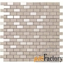 мозаика atlas concorde kone silver mosaico brick 30.4x30.4