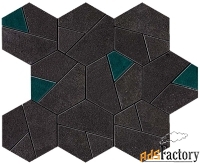 мозаика atlas concorde an7a boost tarmac mosaico hex jade 25x28,5