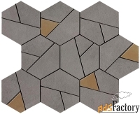 мозаика atlas concorde an68 boost smoke mosaico hex yellow 25x28,5