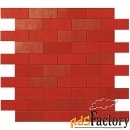 9emr мозаика ewall collection red minibrick 30х30