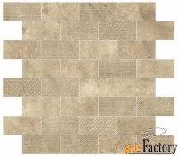 керамическая мозаика atlas concorde aix мозаика beige minibrick tumble