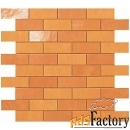 9emo мозаика ewall collection orange minibrick 30х30