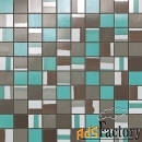 мозаика atlas concorde 9dmt dwell turquoise mosaico mix 30,5x30,5