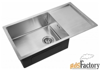 врезная кухонная мойка zorg inox r-7844 78х44см нержавеющая сталь