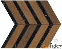 мозаика atlas concorde heartwood ao3l brandy marble chevron 29.4x28.7