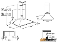 каминная вытяжка electrolux efc 226 v