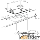 газовая варочная панель electrolux gpe373mx