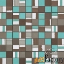 декор atlas concorde 9dmt dwell turquoise mosaico mix 30,5х30,5