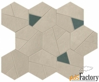 atlas concorde a0qo boost pro cream mosaico hex blue 25x28,5 мозаика