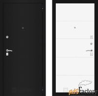 дверь лабиринт (labirint) классик шагрень черная 13 белый софт
