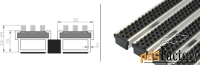 брайт проф (бруш) решетка грязезащитная, придверная