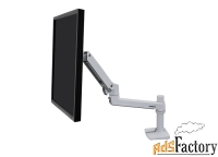 настольное крепление для монитора ergotron lx desk mount lcd arm белое