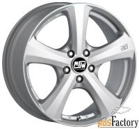 колесный диск msw 19 8x18/5x130 d71.6 et43 full silver