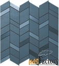 mek blue mosaico chevron wall (9mcu) 30.5x30.5