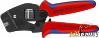 пресс-клещи knipex awg 28-7, для контактных гильз, kn-975308, красный,