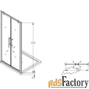 душевая дверь ssww wu ld60-y22 100