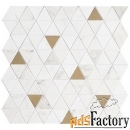 мозаика marazzi allmarble wall statuario sat.mosaico tria 40х43 (m8gz)