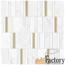 мозаика marazzi allmarble wall altissimo mosaico barcode lux 40х40 (m8