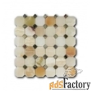 мозаика из натурального камня artnatura marble mosaic octagon pattern 