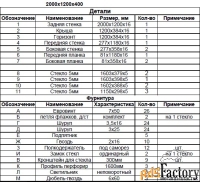 торговое оборудование витрина с подсветкой 200х120х40см цвет серый (ар