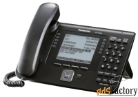 voip-телефон panasonic kx-ut248 черный