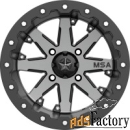 msa m21 lok charcoal tint, r14x7, 4x137 диск колесный с бедлоком для к