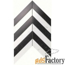 9scl мозаика marvel stone collection chevron cold wall 25x30