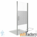 дверь душевая good door bas fantasy dr-100-f-ch (100х185) распаш. двер