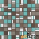 мозаика atlas concorde dwell turquoise mosaico mix 30.5x30.5