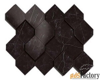 atlas concorde marvel stone nero marquina mosaico esagono 3d