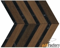 мозаика atlas concorde heartwood aoyi moka marble chevron 29.4x28.7