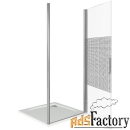 душевая дверь в нишу good door fantasy dr-80-f-ch стекло прозрачное с 