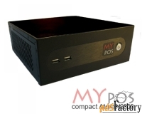 pos-компьютер mypos compact n2800, ram 2gb, ssd 120gb, 6 usb, 6com, ps