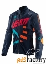 мотокуртка leatt gpx 4.5 x-flow jacket ink/orange