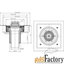 кровельная воронка hutterer  lechner drainbox с монтажным коробом, с п
