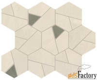 керамогранит atlas concorde boost pro ivory mosaico hex olive 25x28.5