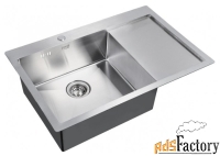 врезная кухонная мойка zorg inox r 7851 78х51см нержавеющая сталь