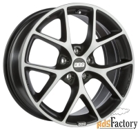 колесный диск bbs sr 8x18/5x112 d82 et30 volcano grey diamond cut