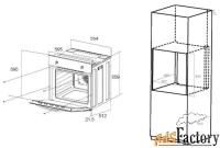 электрический духовой шкаф maunfeld eoeс.586w