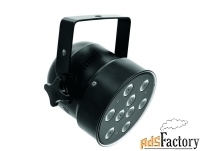 eurolite led par-56 9x3w tcl short black светодиодный прожектор угол р