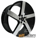 колесный диск vissol v-080r 8.5x19/5x112 d66.6 et45 black with machine