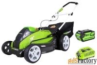 газонокосилка greenworks 2500107ua g40lm45k2