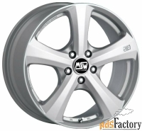 колесный диск msw 19 8x17/5x112 d66.6 et26 full silver